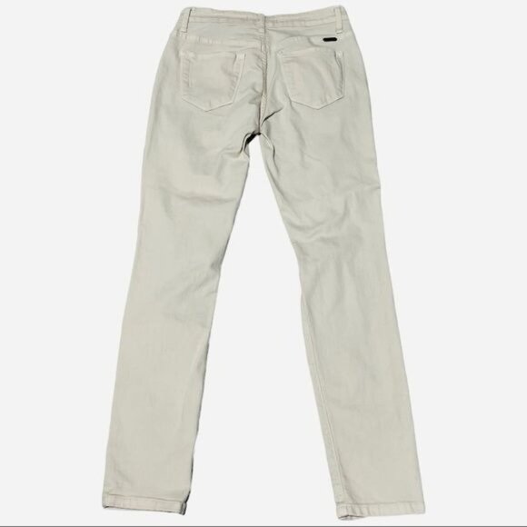 Kancan Cream Color Distressed High Waist Skinny Jeans Size 28 - Picture 2 of 10